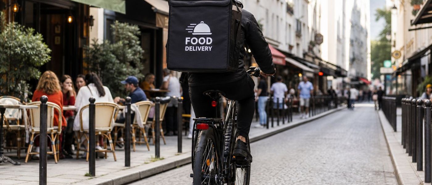 Foodora Logistikpartner – Kurier auf dem Fahrrad