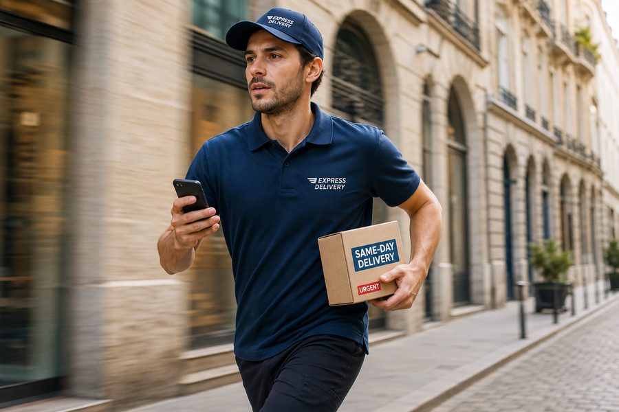 Express Logistik – Kurier mit Eilpaket